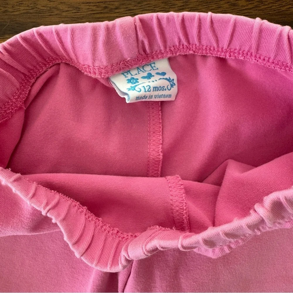The Children’s Place Set of 2 Wide Leg Cotton Stretch Pants 12M